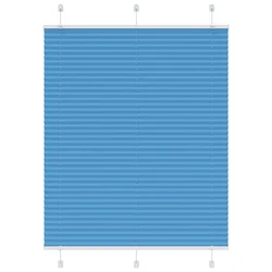 Plisirana zavjesa Plava 105x100 cm Širina tkanine 104,4 cm Poliester