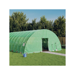 Plastenik s čeličnim okvirom zeleni 132 m2 22 x 6 x 2,85 m