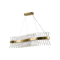 LED prigušiva kristalni luster na sajli LED/95W/230V + daljinski upravljač