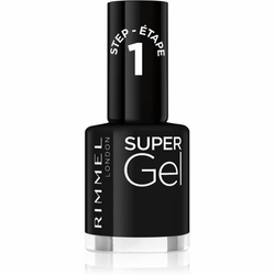 Rimmel Super Gel gel lak za nohte brez uporabe UV/LED lučke odtenek 070 Black Obsession 12 ml