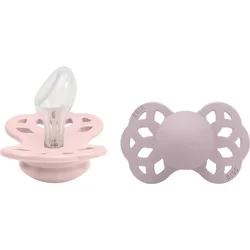 BIBS - Anatomska duda Infinity, silikon - Blossom/Dusky Lilac (6-36m)