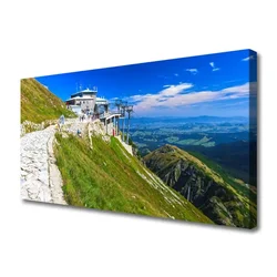 tulup.si Slika na platnu Mountain landscape pot 125x50 cm