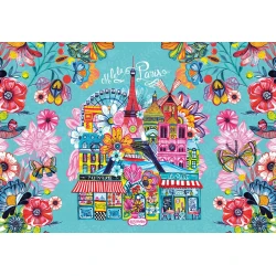 BlueBird - Puzzle Pariz rož - 1 000 kosov