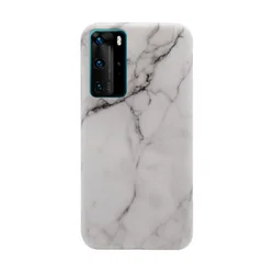 Maska Marble za Huawei P40 Pro bela