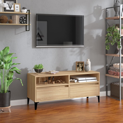 TV ormarić boja hrasta sonome 100x34,5x44,5cm konstruirano drvo