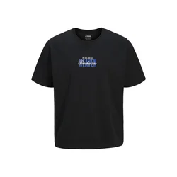 JJ Rebel Muška majica 12290849, Kratak rukav, Crna