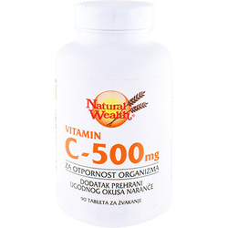 Natural Wealth Vitamin C-500 za žvakanje 90 tableta