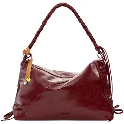 Desigual BAG_RODIO LEIRIA BURGUN 26SAXPBG Rdeča