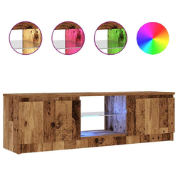 TV ormarić LED boja drva 120x30x36 cm konstruirano drvo