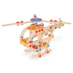 Drevená stavebnica helikoptéra Construct Helicopter Eichhorn 2 modely 209 dielov od 5 rokov EH7300