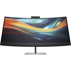 39.7 IPS AG Curved 5K2K WUHD 5120x2160@60Hz Conferencing monitor,21:9,1000:1,5ms,300cd/m2,178°/178°,Camera 13MP,2 Thunderbolt 3,4 USB-A 3.1,1 HDMI 2.0,1 DP 1.4,1 RJ-45,VESA 100x100mm,2x5W,Height,Tilt,Swivel,Black/Silver,3yw,HP S7 Pro 740pm