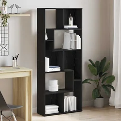 Biblioteka crni hrast 67x24x161 cm Inženirsko drvo