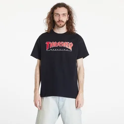 Majice Thrasher Outlined T-Shirt Black XL