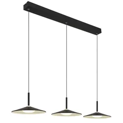 Globo 15635S-3 - LED luster na sajli LAMPONE LED/24W/230V 4000K crna