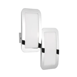 Wofi 4526.02.01.6000- SET 2x LED prigušiva zidna svetiljka SAGA LED/8W/230V