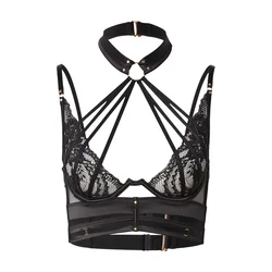 Hunkemöller Nedrček Emmeline Up črna