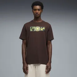 PUMA Sunset Drive Graphic Tee Men, Clothing, Chocolate Brown, S