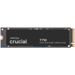 CRUCIAL T710 4TB PCIe Gen5 NVMe M.2 2280 SSD up to 14500 MB/s read and 13800 MB/s write