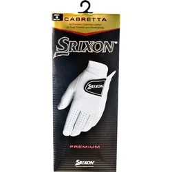 Golf rokavice Srixon Premium Cabretta Leather Golf Mens White Leva roka, S