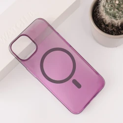 Maska Transparent Magsafe za iPhone 14, Ljubičasta