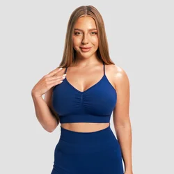 GymBeam Sportski grudnjak Sculpt Seamless Navy
