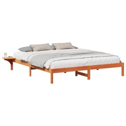 Vidaxl Konstrukcija postelje Voskast rjav 180 x 200 cm