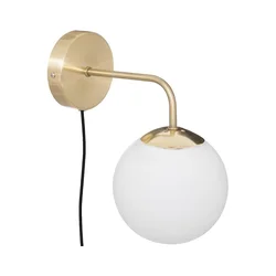 Zidna svetiljka Dris 15cm E14 maks. 25W boja zlata/bela Atmosphera