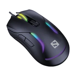 Sandberg Gaming miš LightFlow 6D, Multi color, LED, Crni