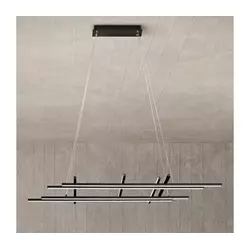 Ondaluce - LED prigušiva visilica na sajli MOVIDA LED/114W/230V crna