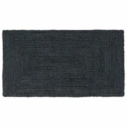 Tepisi za područja Pravokutni Tamnosiva 60 x 110 cm Juta