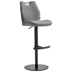 BARSKA STOLICA siva, crna metal, tekstil
