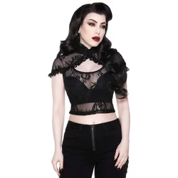 Majica moška - Rena Lace Crop - KILLSTAR - KSRA003106