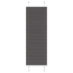 Plisirana roleta crna 45x150 cm širina tkanine 44,4 cm