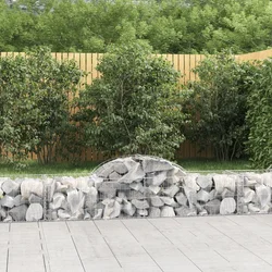 Lučne gabionske košare 25 kom 200x50x40/60 cm pocinčano željezo