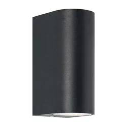 Zuma Line SJ20210-2W - spoljašnje zidno svetlo HARMONIA 2xGU10/35W/230V IP44 crna