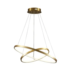 LED luster LEA na sajli, 35 W, 230 V, 4000 K, prečnik 60 cm, zlatna
