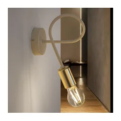 Zidna lampa OXFORD 1xE27/15W/230V mesing/bela
