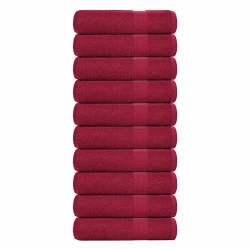 Ručnici za tuširanje FROGN 10 kom bordeaux 70x140 cm 360 g/m2