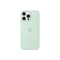 iPhone 16 Pro Max Silicone Case sa MagSafe-om – Aquamarine