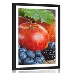 Plakat s paspartujem jesenski pridelek - 30x45 no frame