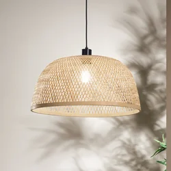 Luce Ambiente Design Visoka svetilka Bamboo, rjava, O 48 cm, bambus - Dnevna soba/jedilnica