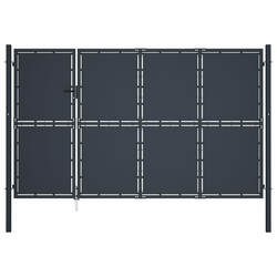 Vrtna vrata Čelik 350x175 cm Antracit