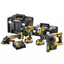 Dewalt komplet alata od 4 komada 18 v, baterije 3x 5,0 ah