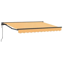Povlačivi tende Pijesak 4 × 3 m Poliester i aluminij