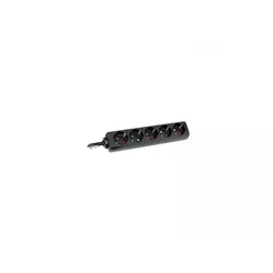 Produžni kabl 5 utičnica 16A 3500W crni 3m H05VV-F 3G1,5