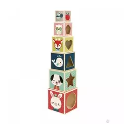 Drvene kocke za slaganje – Baby Forest J08016