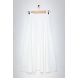 Trendyol Ecru Skirt Gödeli Knitted Skirt