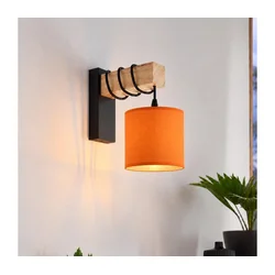 BRILAGI - Zidno svetlo NUBILA 1xE27/60W/230V braon/crna/narandžasta