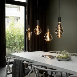Calex Vienna LED svetilka E27 6W dim 1.800 K titanium