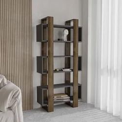 Hanah Home Polica za knjige Milano,  80x160x28.6 cm, Orah